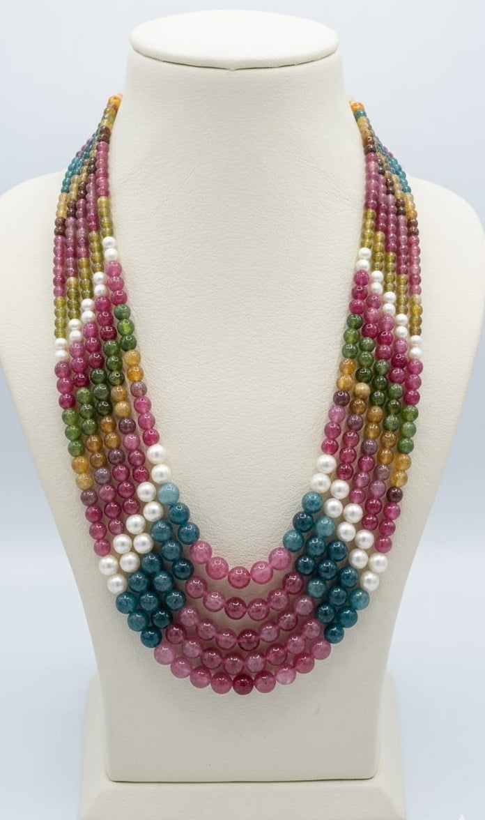 Rainbow Cascade Necklace