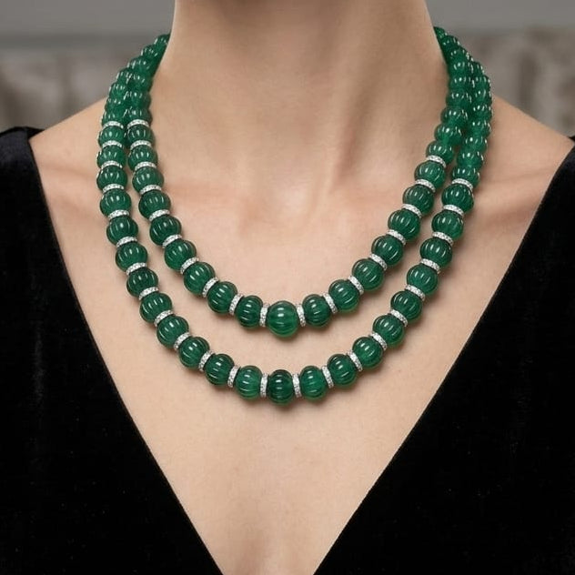 Classic Bead Layered Necklace