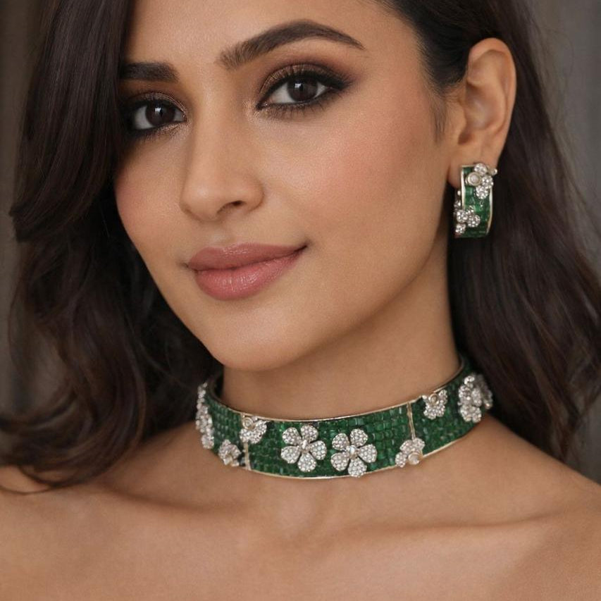 Emerald Blossom Necklace