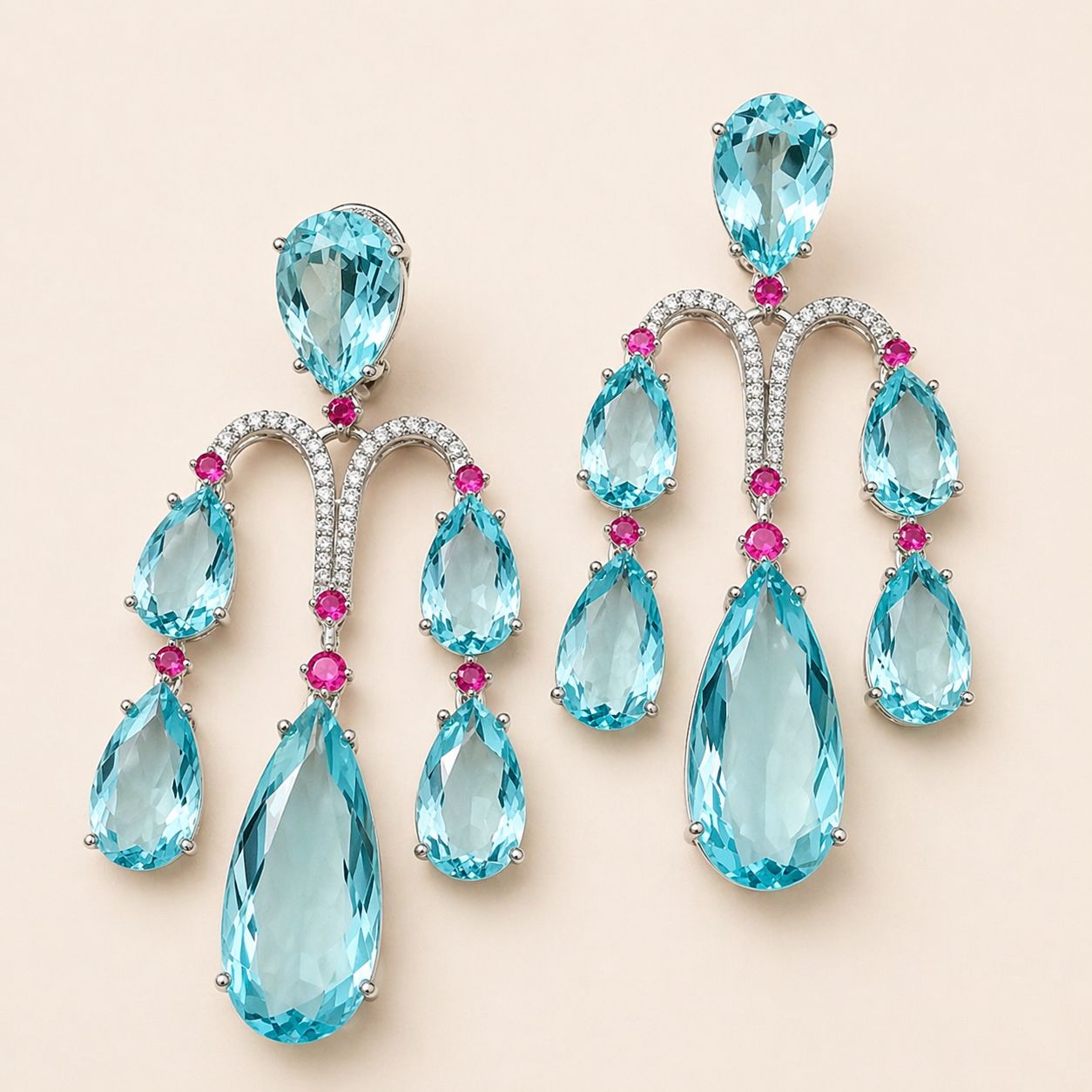 Emerald Cascade Earrings