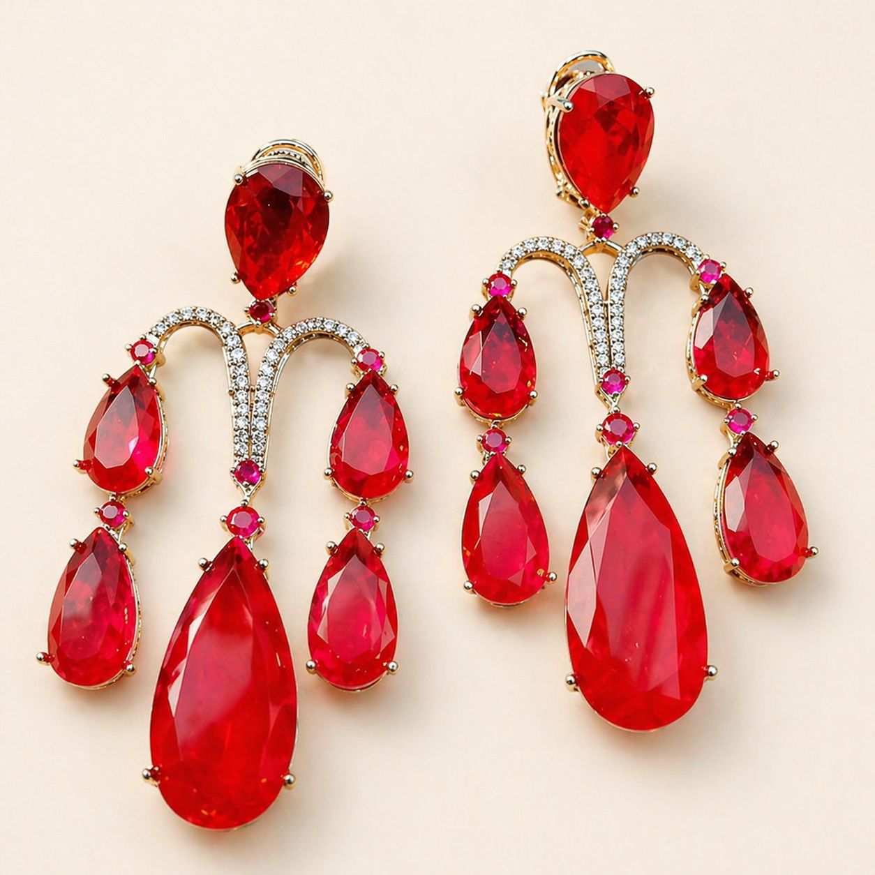 Emerald Cascade Earrings