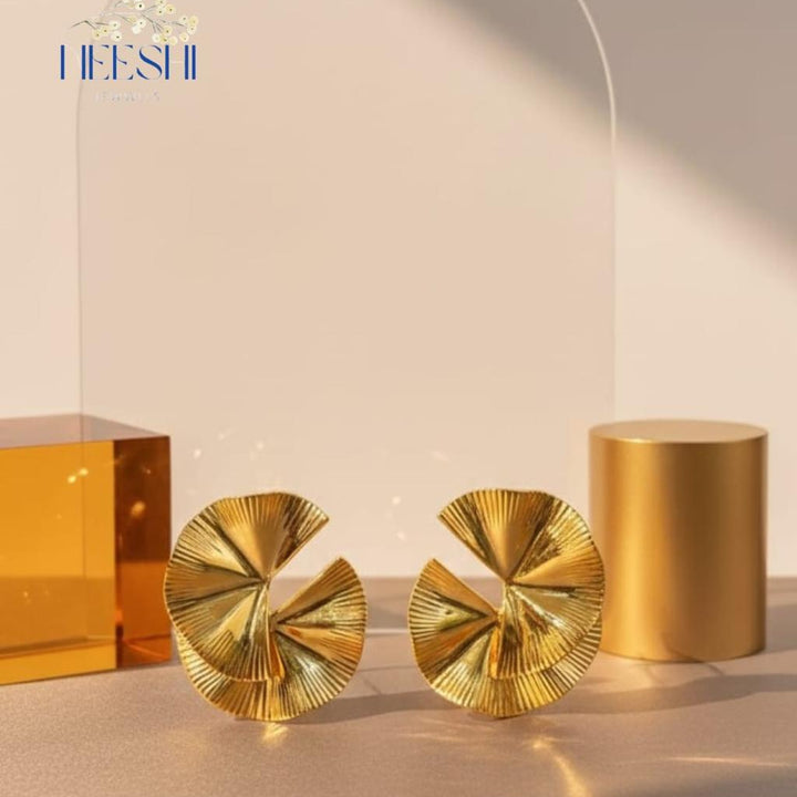 Golden Flare Studs