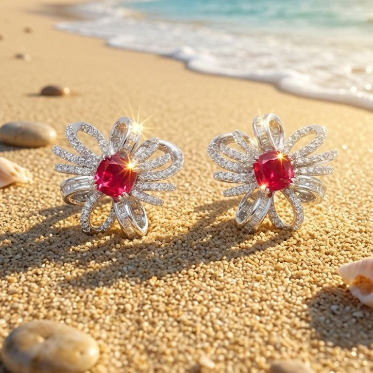 Ocean Bloom Studs