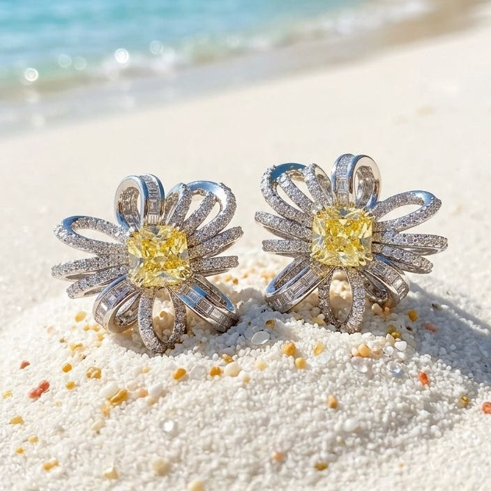 Ocean Bloom Studs
