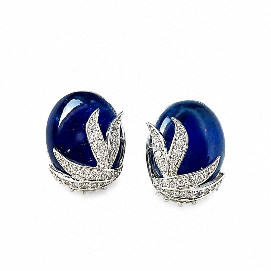 Emerald Leaf Studs