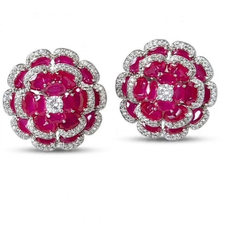 Azure Petal Studs