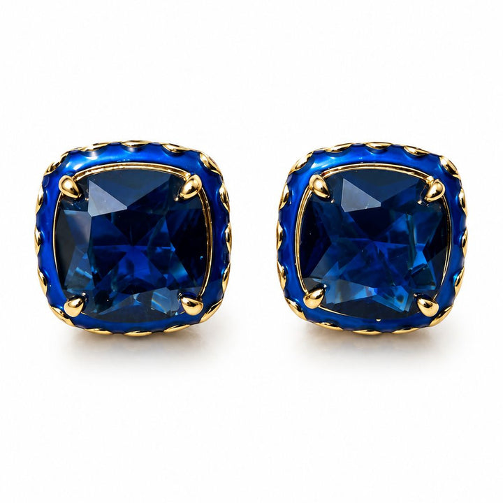Celestial Cushion Stud Earrings