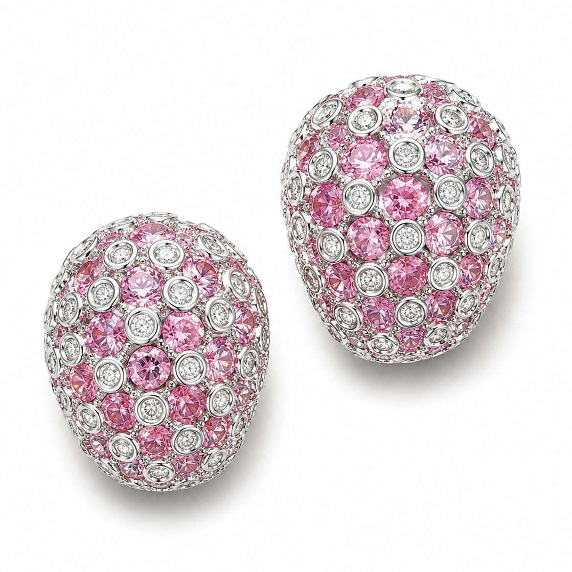 Imperial Mosaic Dome Stud Earrings