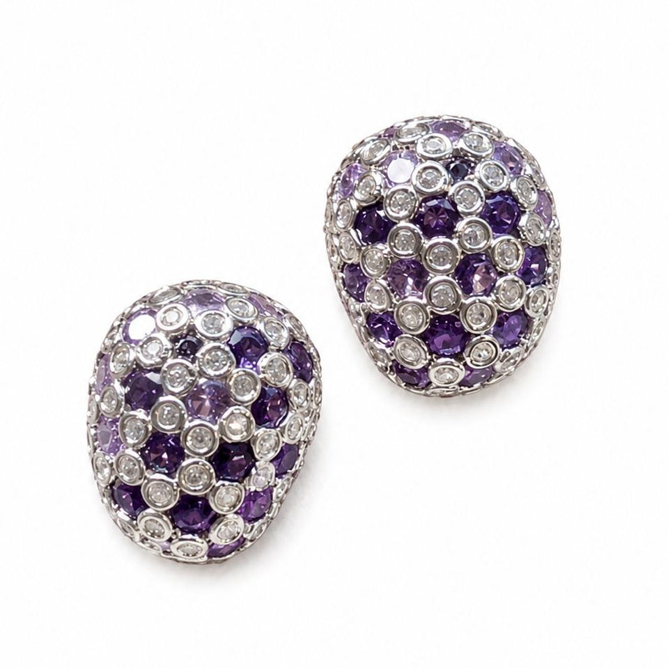 Imperial Mosaic Dome Stud Earrings