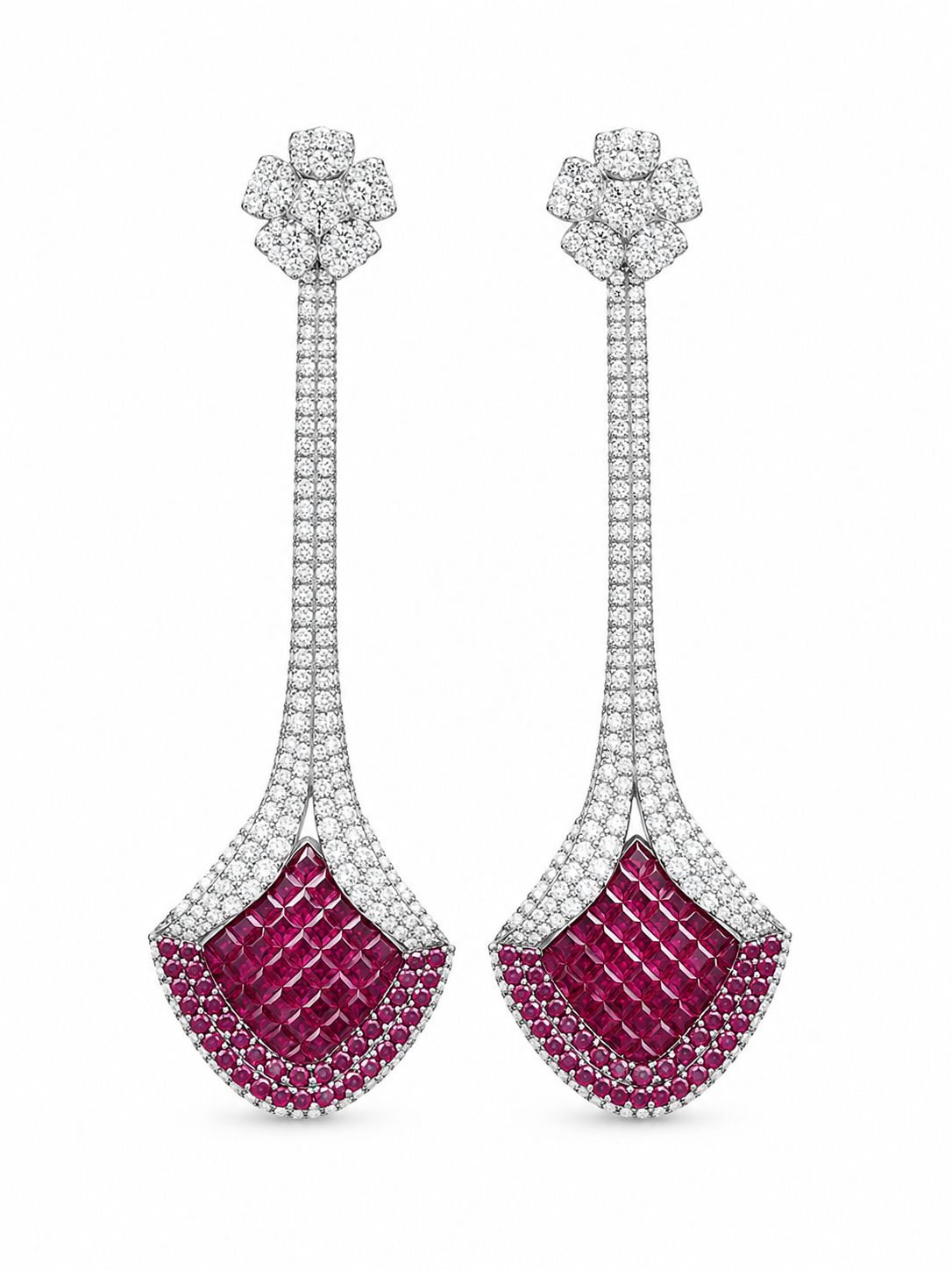 Emerald Bloom Danglers