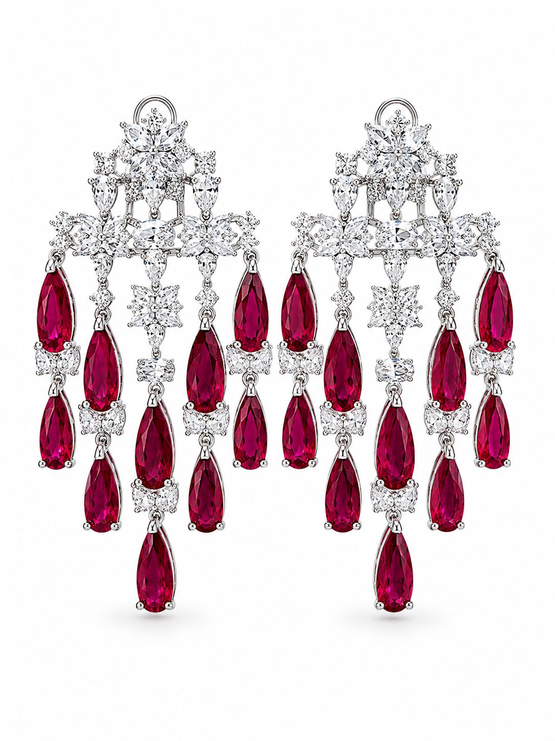Crimson Drop Chandelier