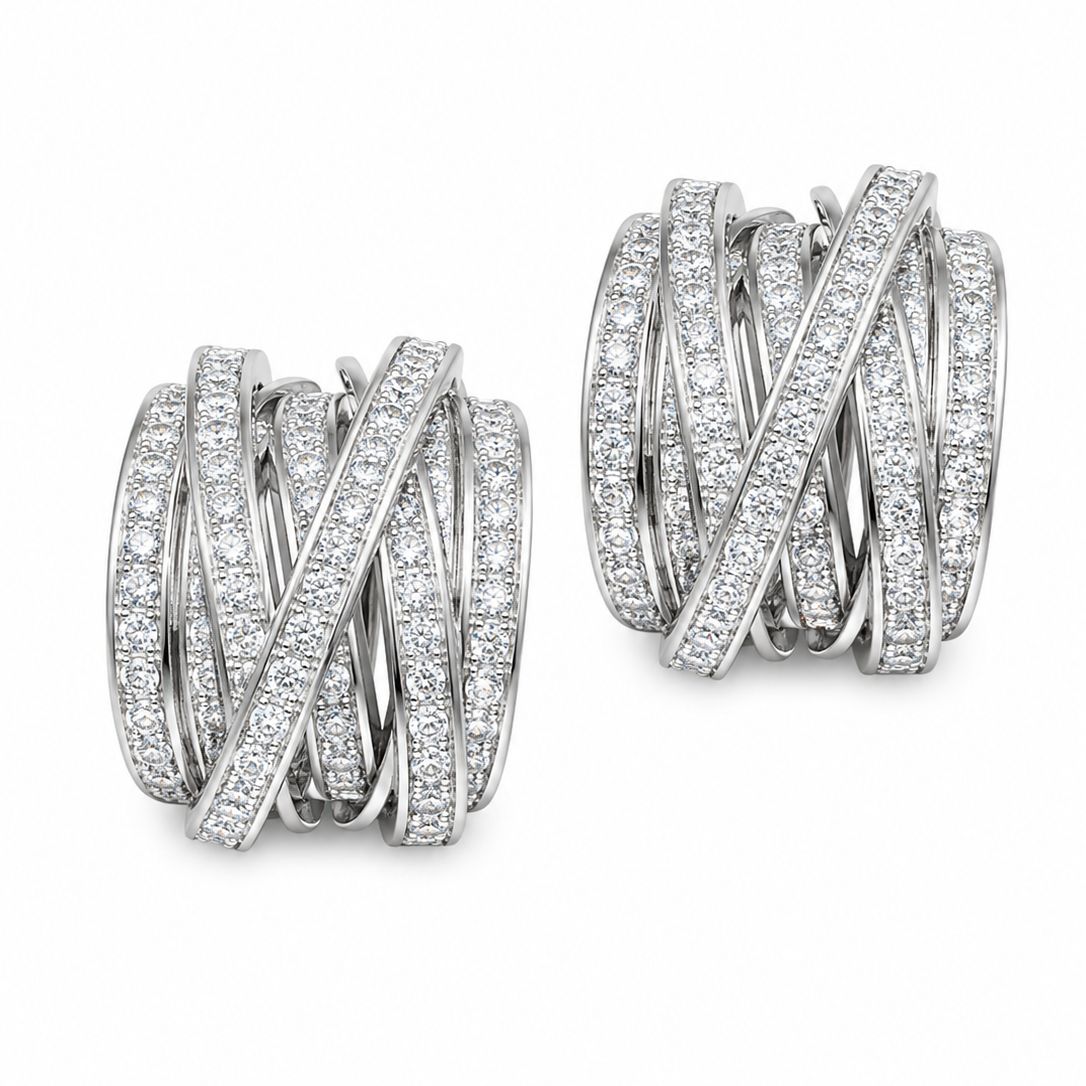 Infinity Crisscross hoops