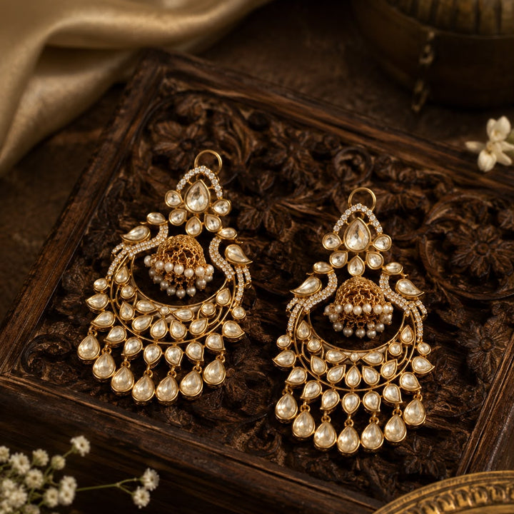 Zehra Polki Chandbalis