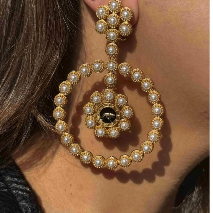 Heritage Bead Circle Earrings.