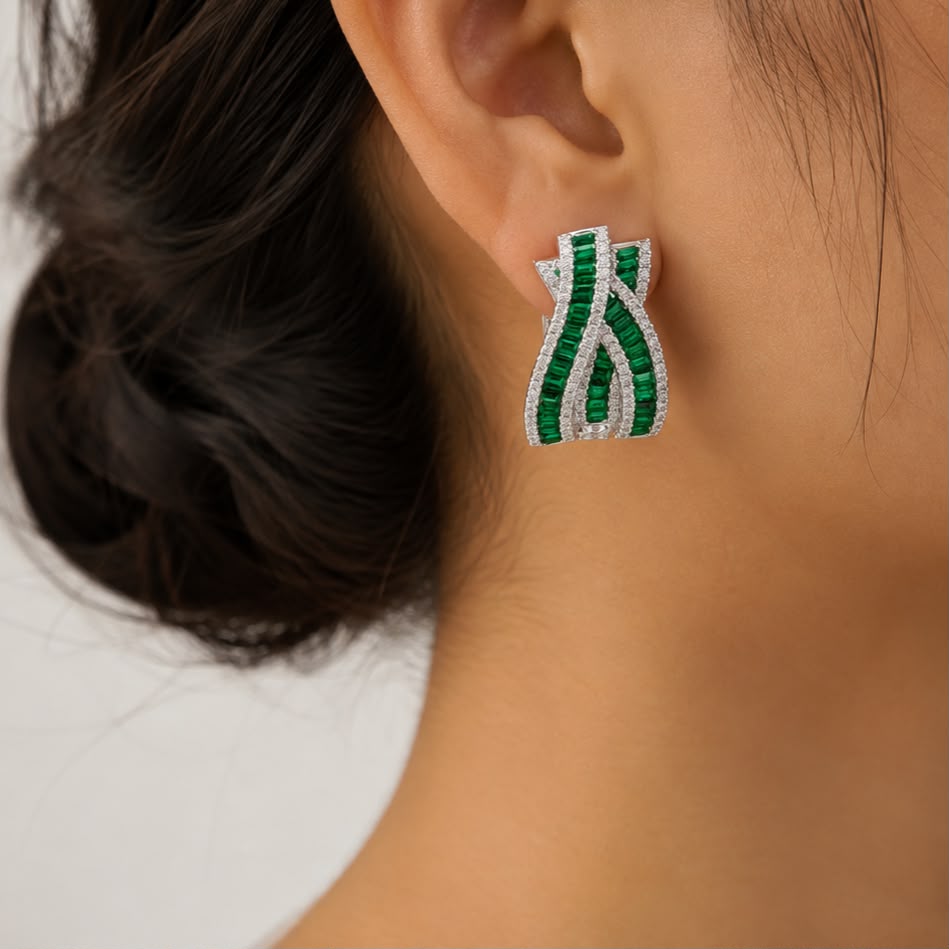 Glam Twist Hoops