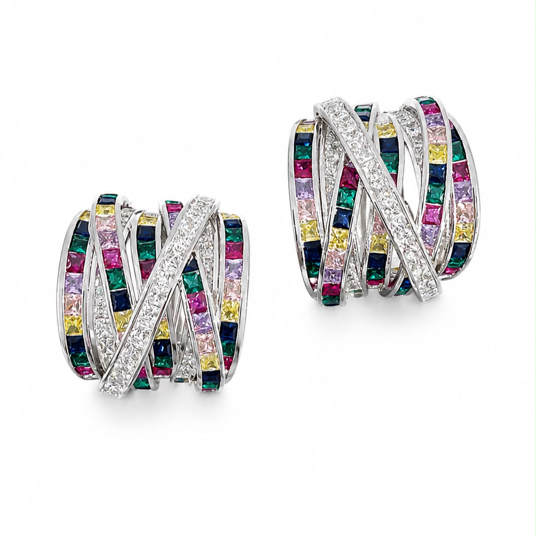 Infinity Crisscross hoops
