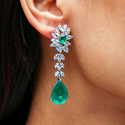Diamond Drops Earring