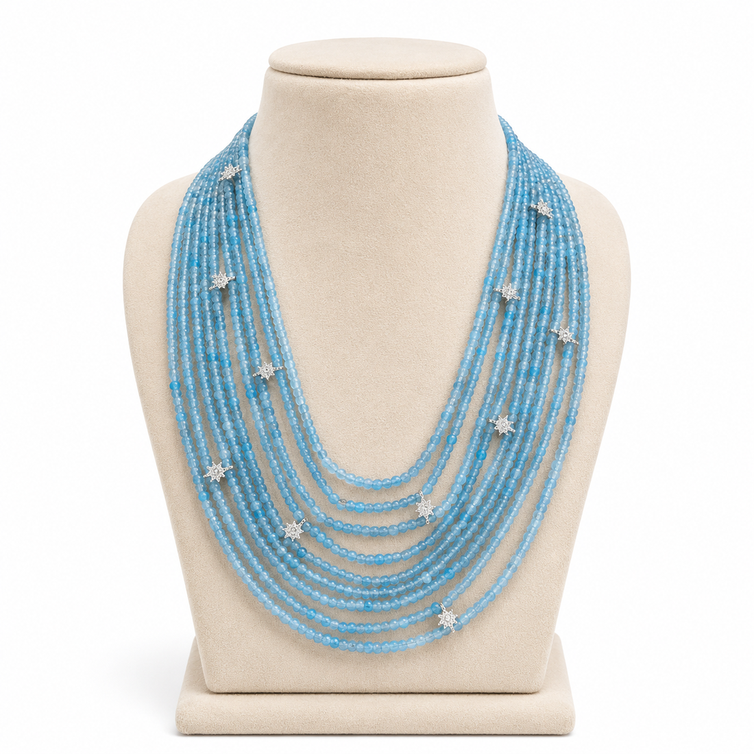Azure Stardust Layered Necklace