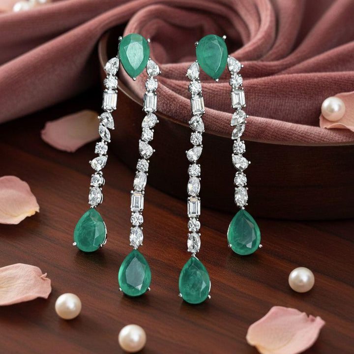 Emerald Royale Cascade Earrings
