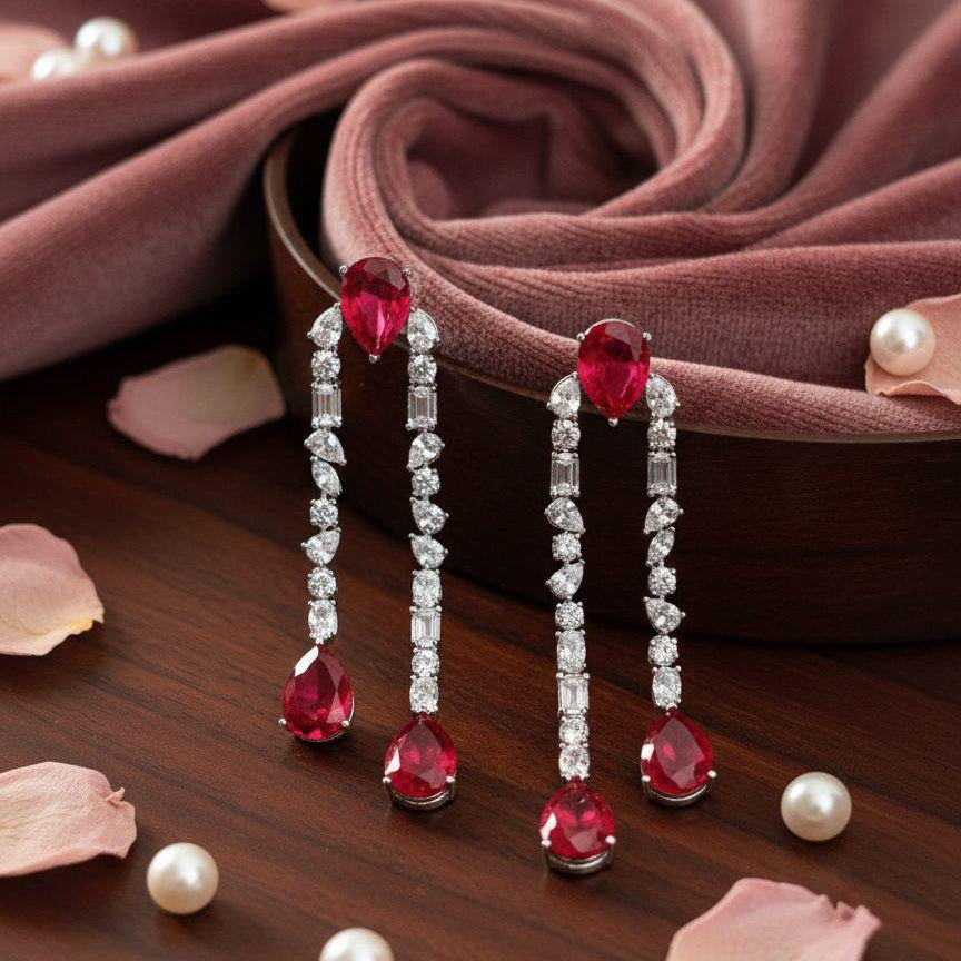 Emerald Royale Cascade Earrings