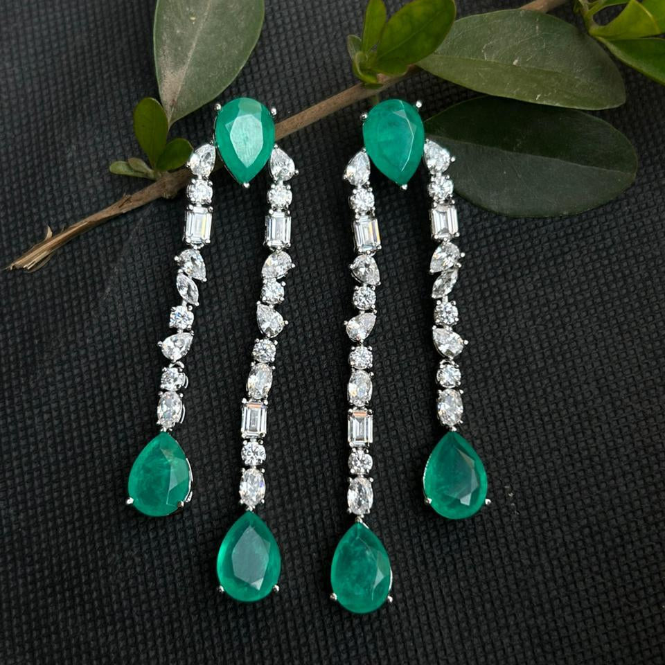 Emerald Royale Cascade Earrings