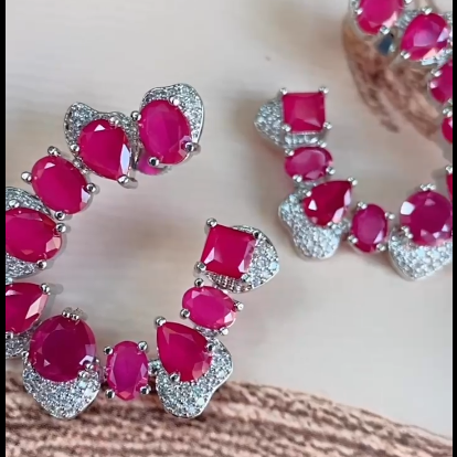 Baltimore half-moon shape earring