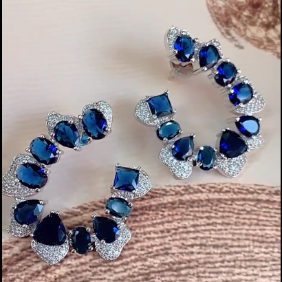 Baltimore half-moon shape earring