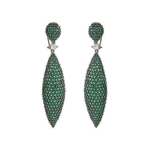 Nano Setting Cocktail Earring Long