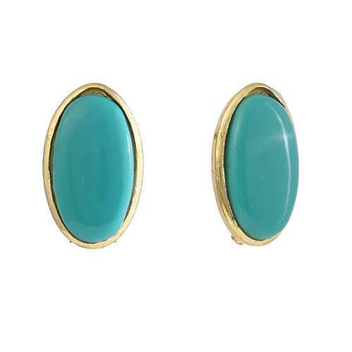 Oval Ellipse Studs