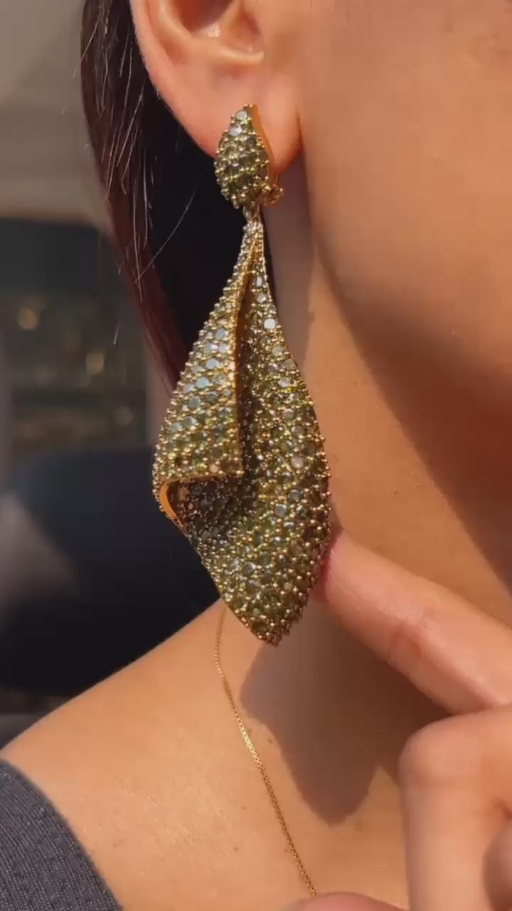 Shimmer Fold Earrings