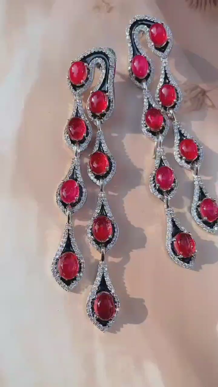 Art Deco Glam Earring Long