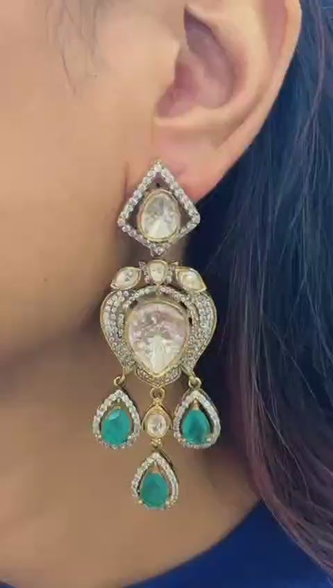 Teardrop Statement Dangle Earrings