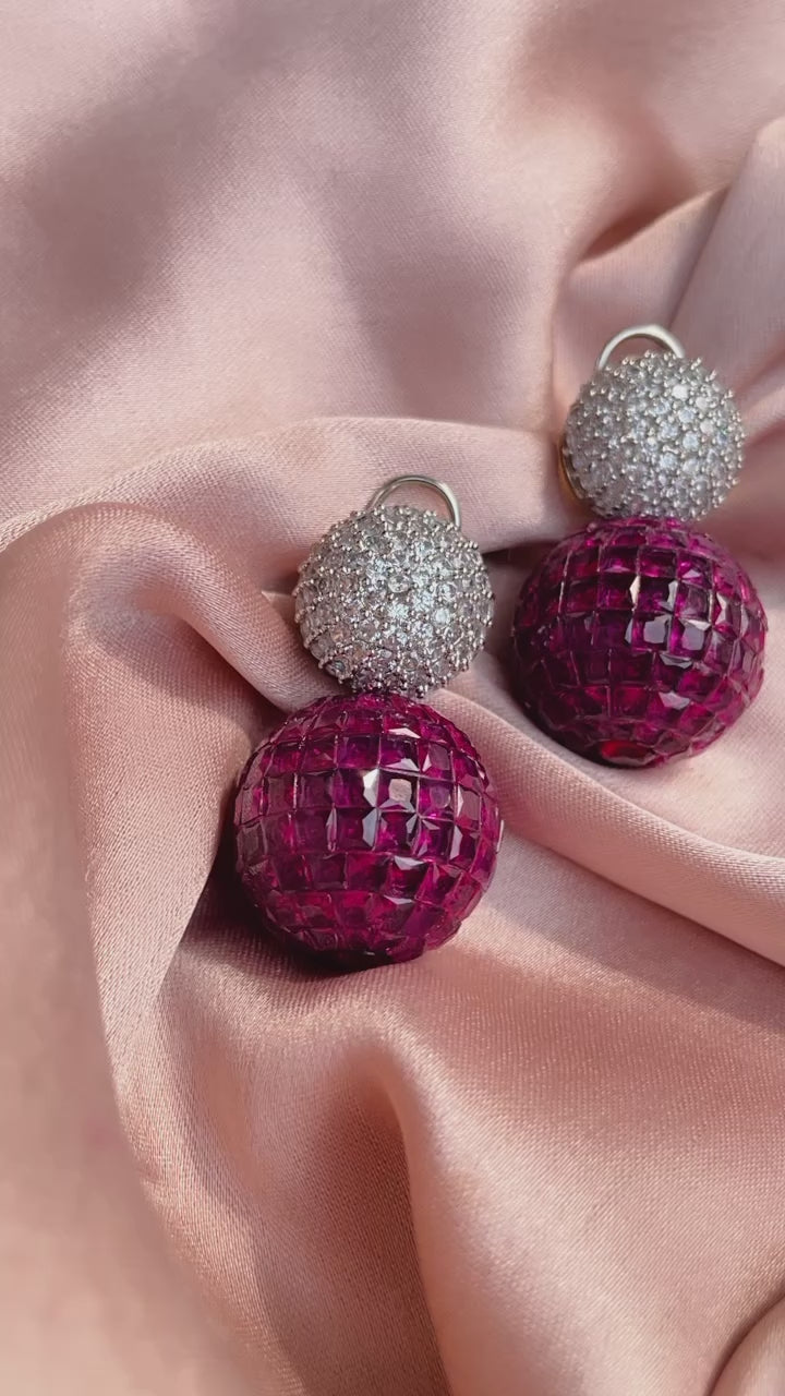 Dual Ball Drop Earring