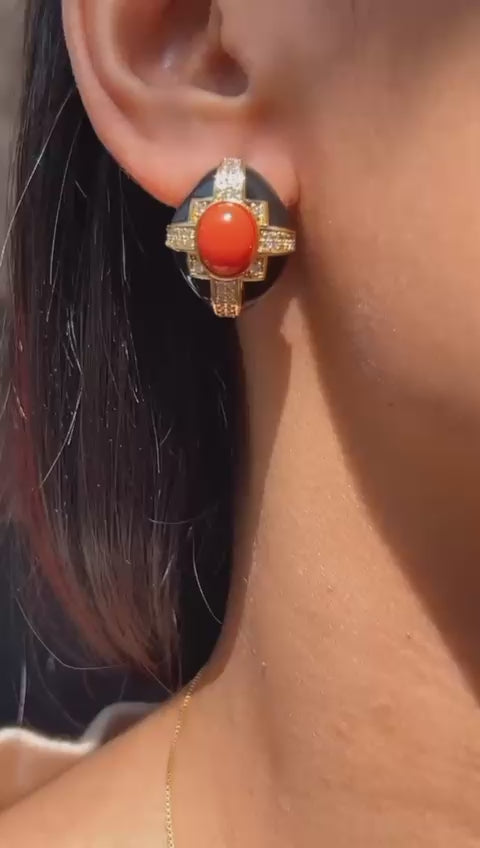 Regal Cross Studs