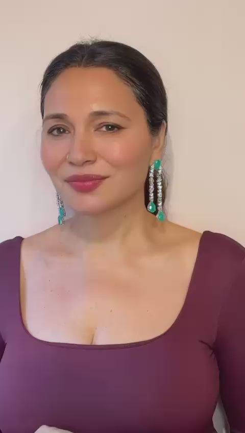 Emerald Royale Cascade Earrings