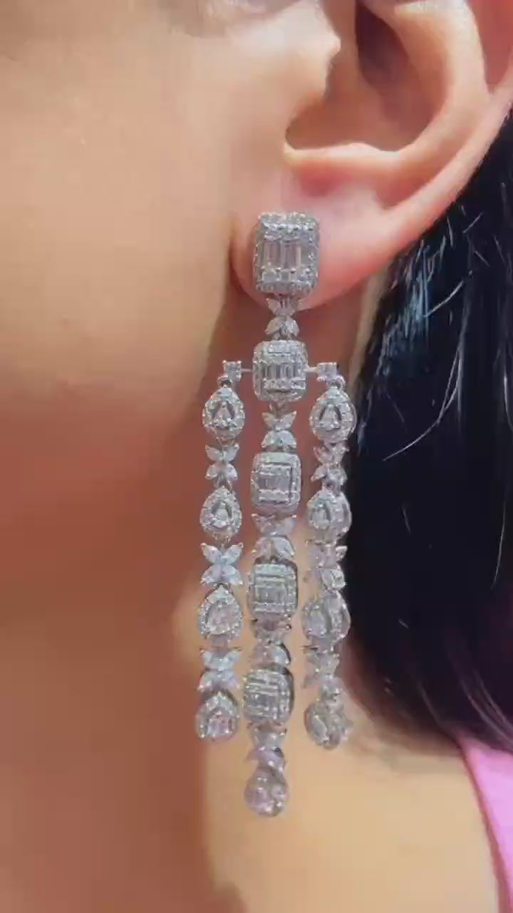 Long Diamond Danglers