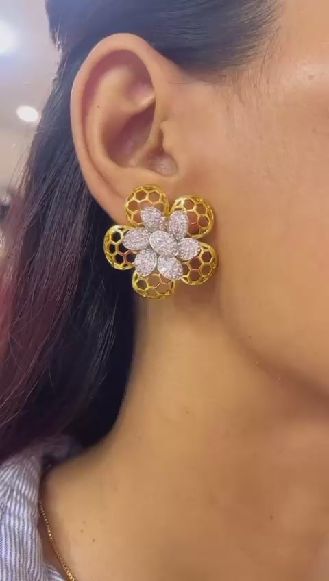 Crystal Bloom Studs