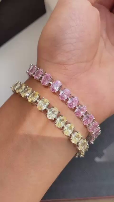 Oval shaped bracelet