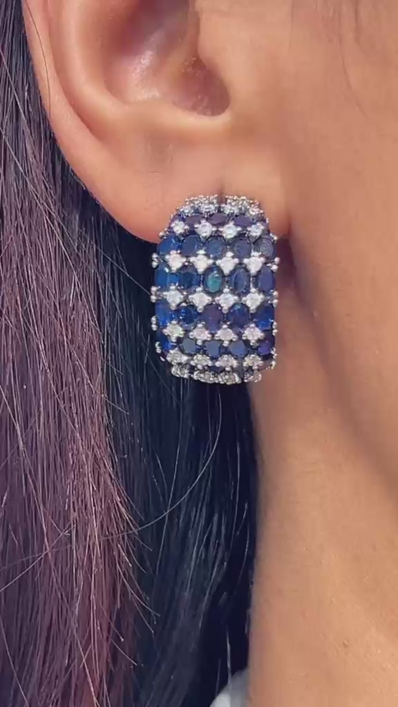 Royal Midnight Spark Hoops