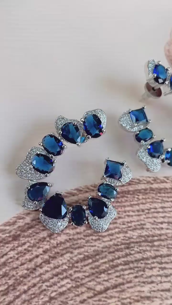 Baltimore half-moon shape earring