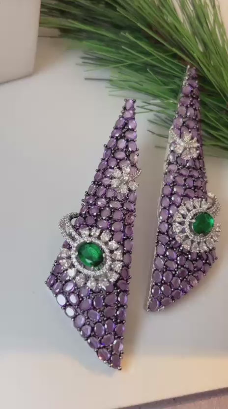 Celestial Prism Statement Earrings