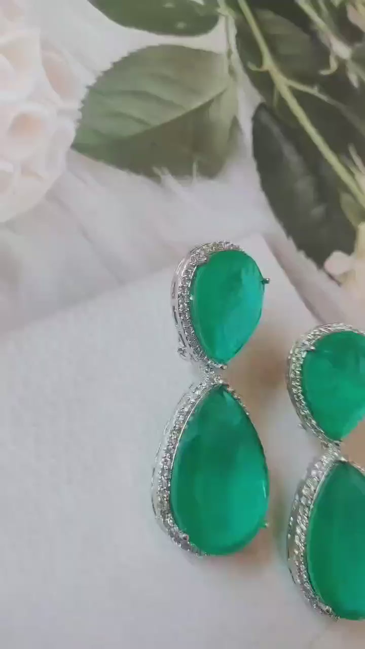 Emerald Drop Earrings