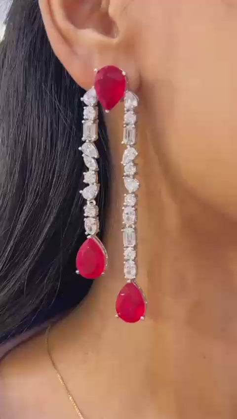 Emerald Royale Cascade Earrings