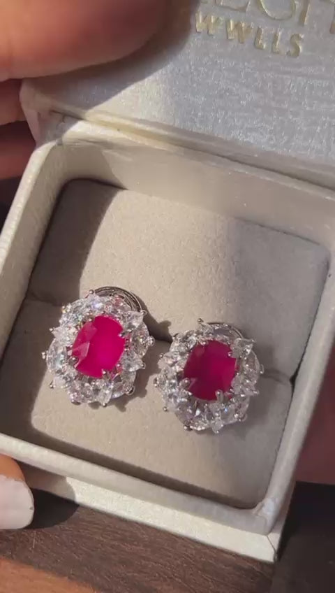 Petite Halo Studs