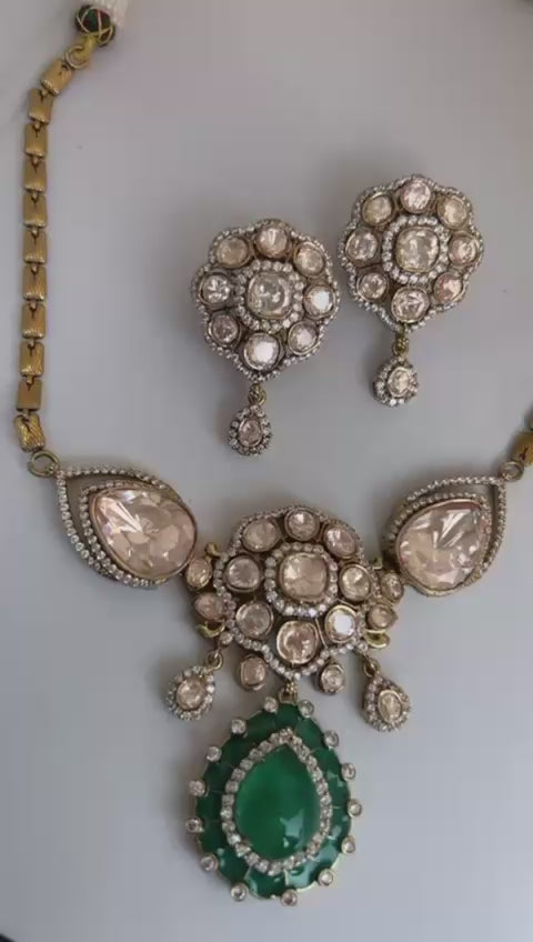 Emerald Royale Polki Set