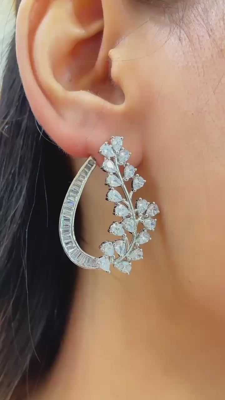 Floral Loop Earring Stud