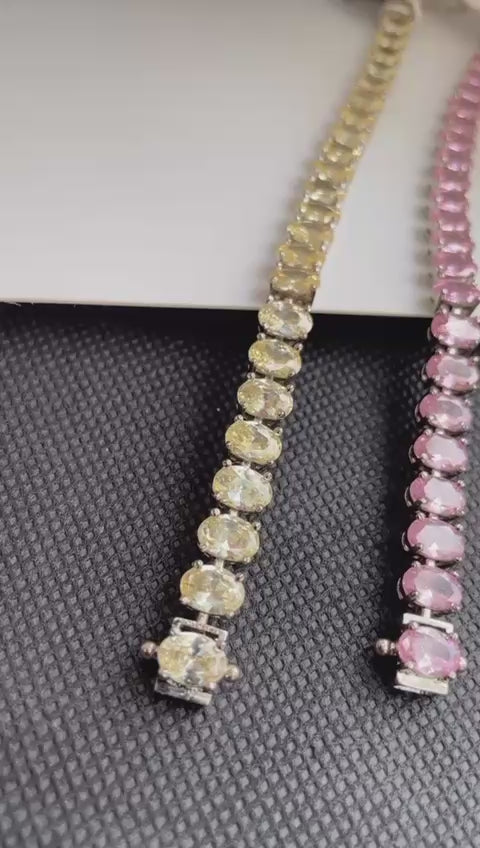 Oval shaped bracelet