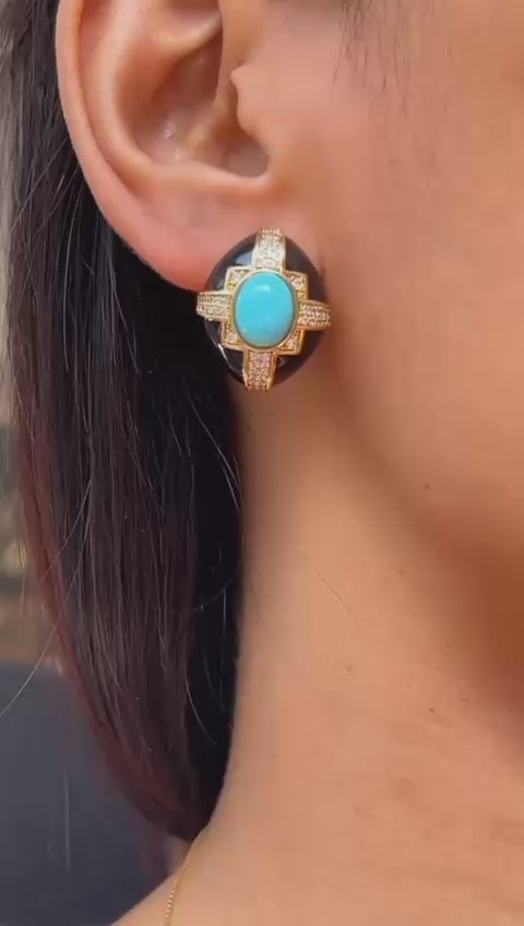 Regal Cross Studs