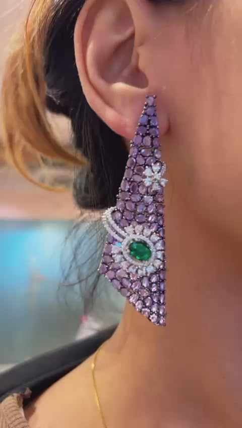 Celestial Prism Statement Earrings