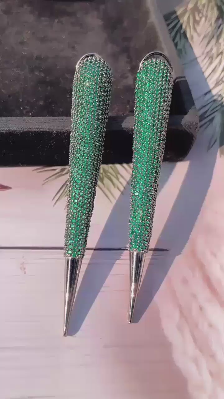 Nano Setting Modern Design Earring